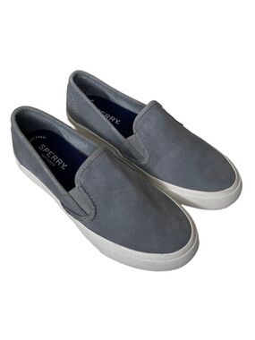 Sperry Women’s Gray Suede Slip-On Twin Gore Sneakers SIze 5